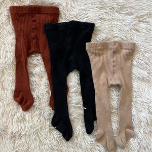 0-6 month Baby Girl Knit Stockings Bundle